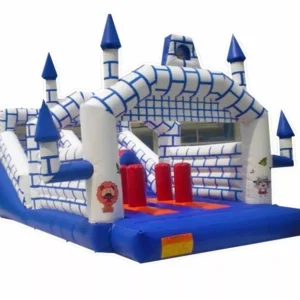 Zamek Dmuchany Ze Zjeżdżalnią Niebieskie Wieżyczki