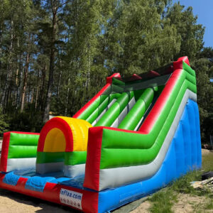 Dmuchana podwójna zjeżdżalnia